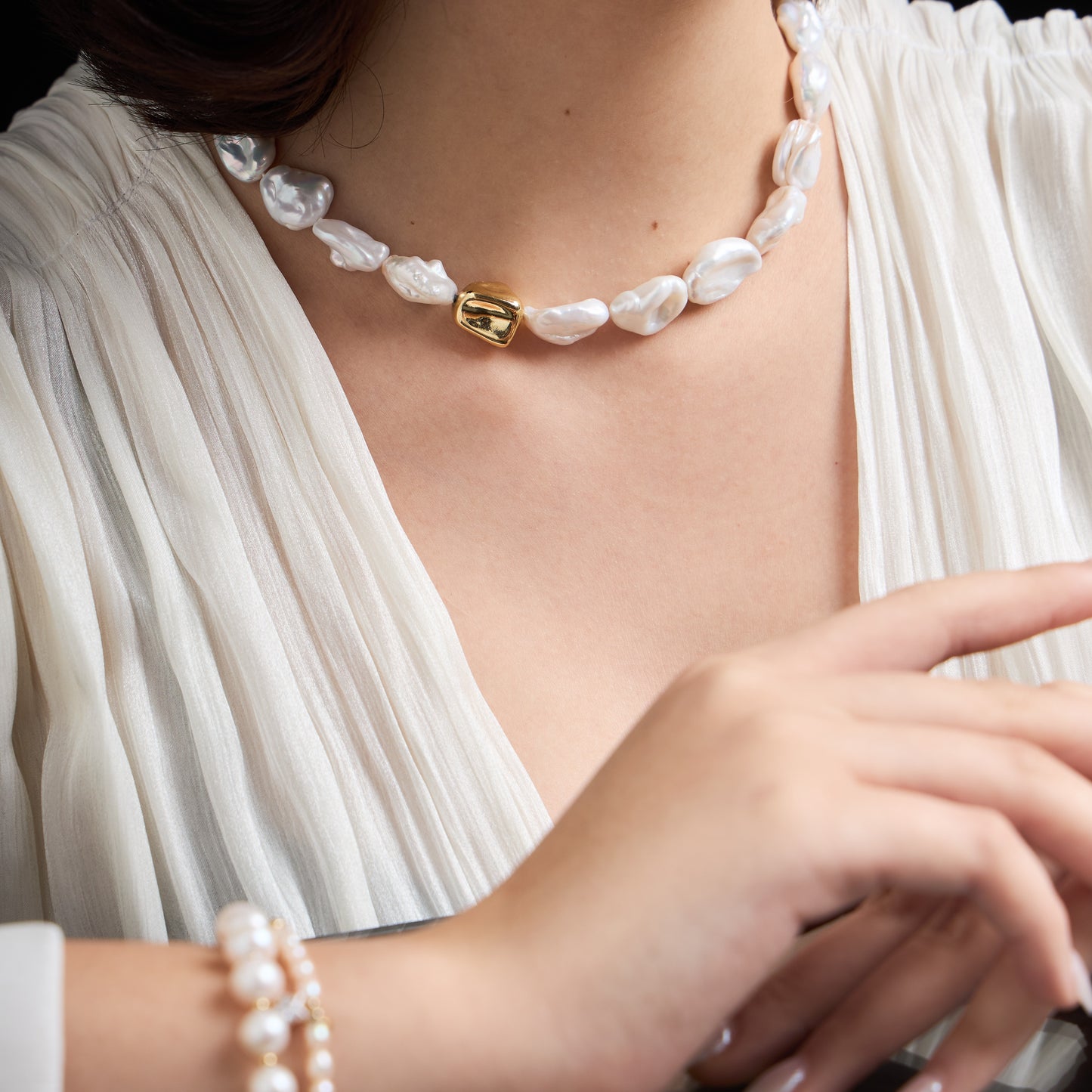 Freshwater Mini Baroque Pearl Necklace