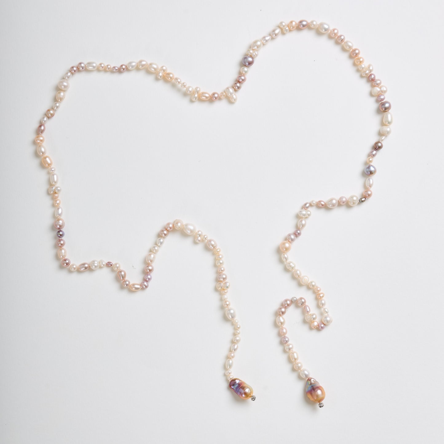 Freshwater Mini Baroque and Round Pearl Necklace