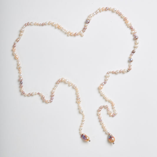 Freshwater Mini Baroque and Round Pearl Necklace